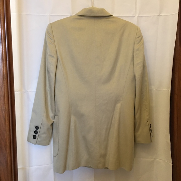 Escada Beige Cashmere Blend Blazer 8 M - Picture 7 of 7